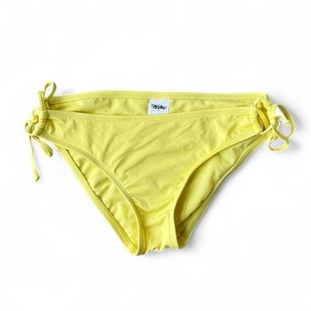 Y2K Mossimo Yellow Bikini Bottoms – Women’s Small Adjustable Tie Waist
